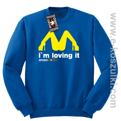 MCky I`m Loving It - bluza bez kaptura STANDARD niebieska