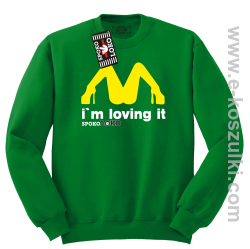 MCky I`m Loving It - bluza bez kaptura STANDARD zielona