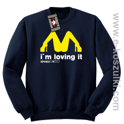 MCky I`m Loving It - bluza bez kaptura STANDARD granatowa