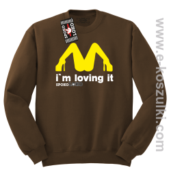 MCky I`m Loving It - bluza bez kaptura STANDARD brązowa