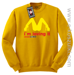 MCky I`m Loving It - bluza bez kaptura STANDARD żółta