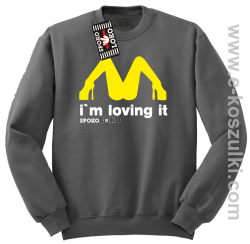 MCky I`m Loving It - bluza bez kaptura STANDARD szara