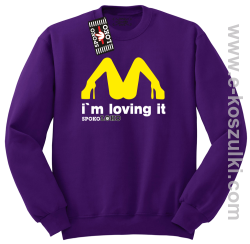 MCky I`m Loving It - bluza bez kaptura STANDARD fioletowa