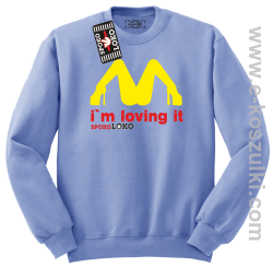 MCky I`m Loving It - bluza bez kaptura STANDARD błękitna