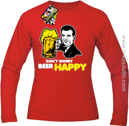 Dont worry beer happy - Longsleeve męski 