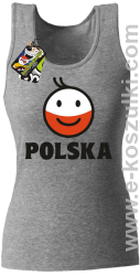 POLSKA Emotik dwukolorowy - top damski melanż 