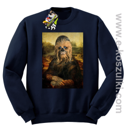 Mona Lisa Chewbacca CZUBAKA - bluza bez kaptura STANDARD granatowa