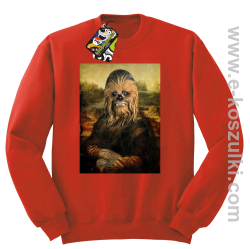 Mona Lisa Chewbacca CZUBAKA - bluza bez kaptura STANDARD czerwona