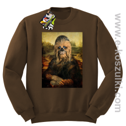 Mona Lisa Chewbacca CZUBAKA - bluza bez kaptura STANDARD brązowa