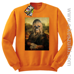 Mona Lisa Chewbacca CZUBAKA - bluza bez kaptura STANDARD pomarańczowa