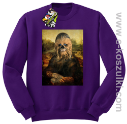 Mona Lisa Chewbacca CZUBAKA - bluza bez kaptura STANDARD fioletowa