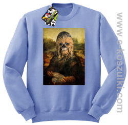 Mona Lisa Chewbacca CZUBAKA - bluza bez kaptura STANDARD błękitna