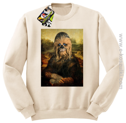 Mona Lisa Chewbacca CZUBAKA - bluza bez kaptura STANDARD beżowa