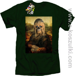 Mona Lisa Chewbacca CZUBAKA - koszulka męska butelkowa