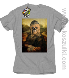 Mona Lisa Chewbacca CZUBAKA - koszulka męska melanż 