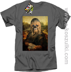 Mona Lisa Chewbacca CZUBAKA - koszulka męska szara