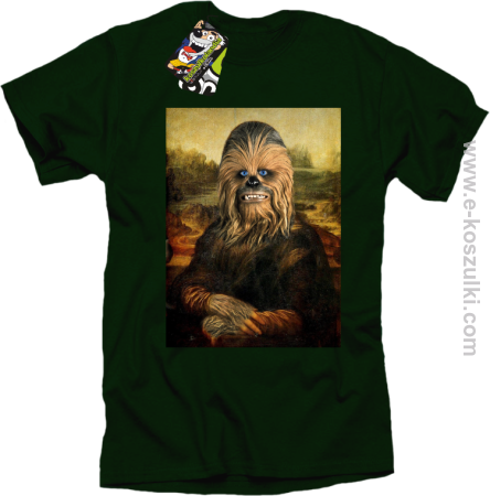 Mona Lisa Chewbacca CZUBAKA - koszulka męska 