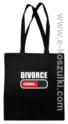 DIVORCE Loading -  torba EKO bawełniana czarna