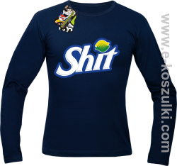 SHIT Parody FanStyle - longsleeve męski granatowy