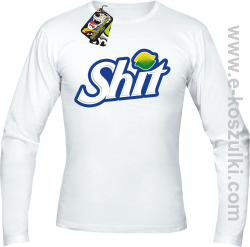 SHIT Parody FanStyle - longsleeve męski biały