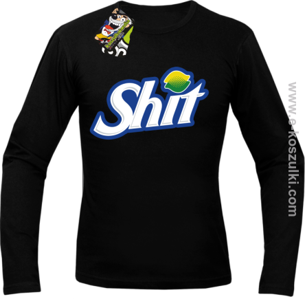 SHIT Parody FanStyle - longsleeve męski czarny