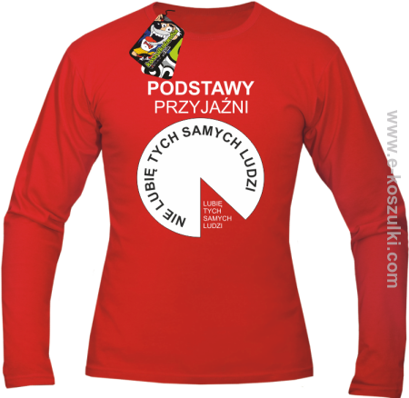 Podstawy przyjaźni - longsleeve męski 