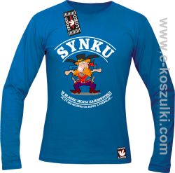 Synku w blasku mojej zajebistości to ty się możesz jedynie poopalać - Longsleeve męski royal