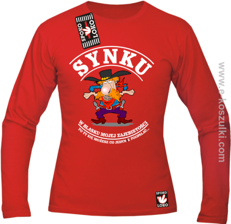 Synku w blasku mojej zajebistości to ty się możesz jedynie poopalać - Longsleeve męski