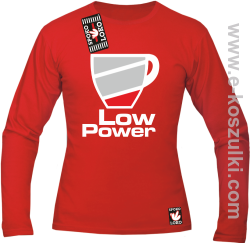 Low Power Cup - longsleeve męski czerwony