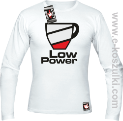 Low Power Cup - longsleeve męski biały