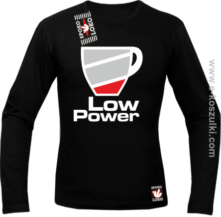 Low Power Cup - longsleeve męski czarny