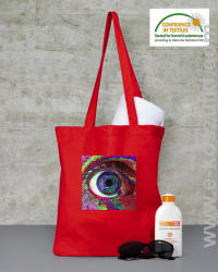 PSYCHODELIC EYE - torba czerwona