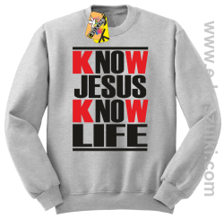 Know Jesus know life - Bluza STANDARD melanż