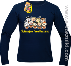 Śpiewajmy Panu naszemu - Longsleeve męski granatowy 