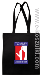 Tommy Middle Finger - torba na zakupy czarna