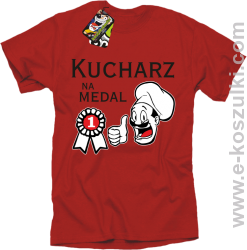 Kucharz na medal - koszulka męska czerwona