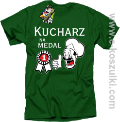 Kucharz na medal - koszulka męska zielona