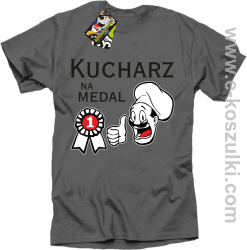 Kucharz na medal - koszulka męska szara