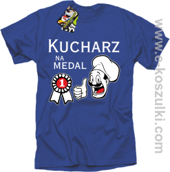 Kucharz na medal - koszulka męska niebieska