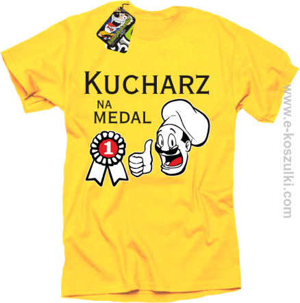 Kucharz na medal - koszulka męska żółta