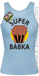 Super Babka Ciastko - top damski błękitny