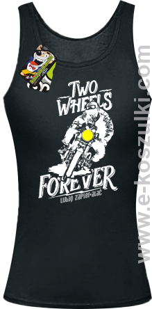 Two Wheels Forever Lubię zapierdalać - top damski czarny