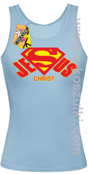 Jesus Christ SuperJesus - top damski błękitny