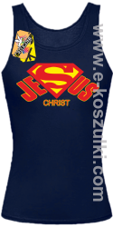 Jesus Christ SuperJesus - top damski granatowy 