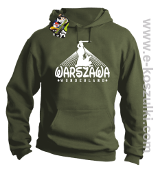 Warszawa wonderland - bluza z kapturem khaki