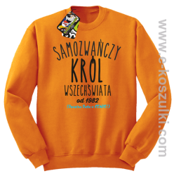 Samozwańczy Król Wszechświata - bluza bez kaptura STANDARD  pomarańczowa