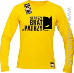 STARSZY BRAT PATRZY - longsleeve męski żółty