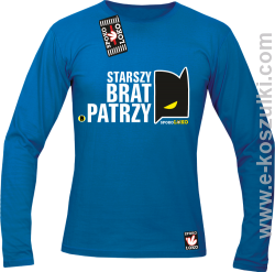 STARSZY BRAT PATRZY - longsleeve męski niebieski