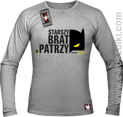 STARSZY BRAT PATRZY - longsleeve męski melanż 