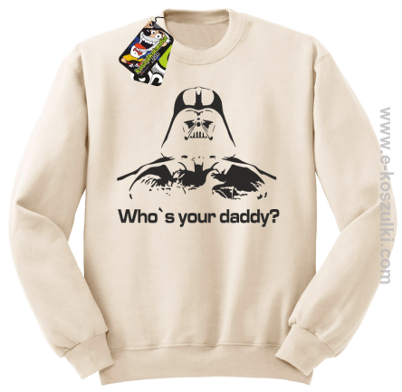 LORD Who`s your daddy - bluza bez kaptura STANDARD beżowa